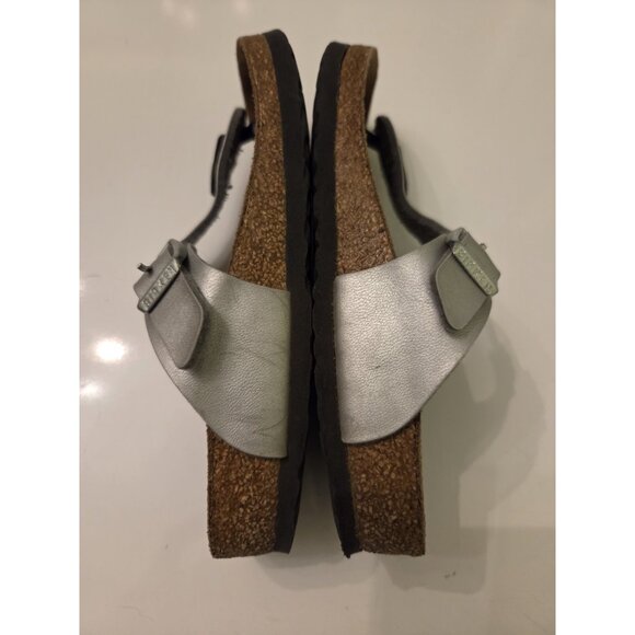 BIRKENSTOCK Youth Girls Gizeh Thong Birko-Flor Sandals Silver 30 Size US 12 12.5 - Picture 9 of 16